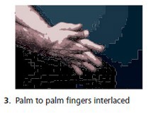 Palm to palm fingers interlaced