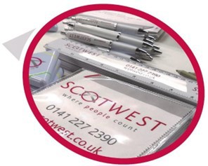 Scotwest branded stationary