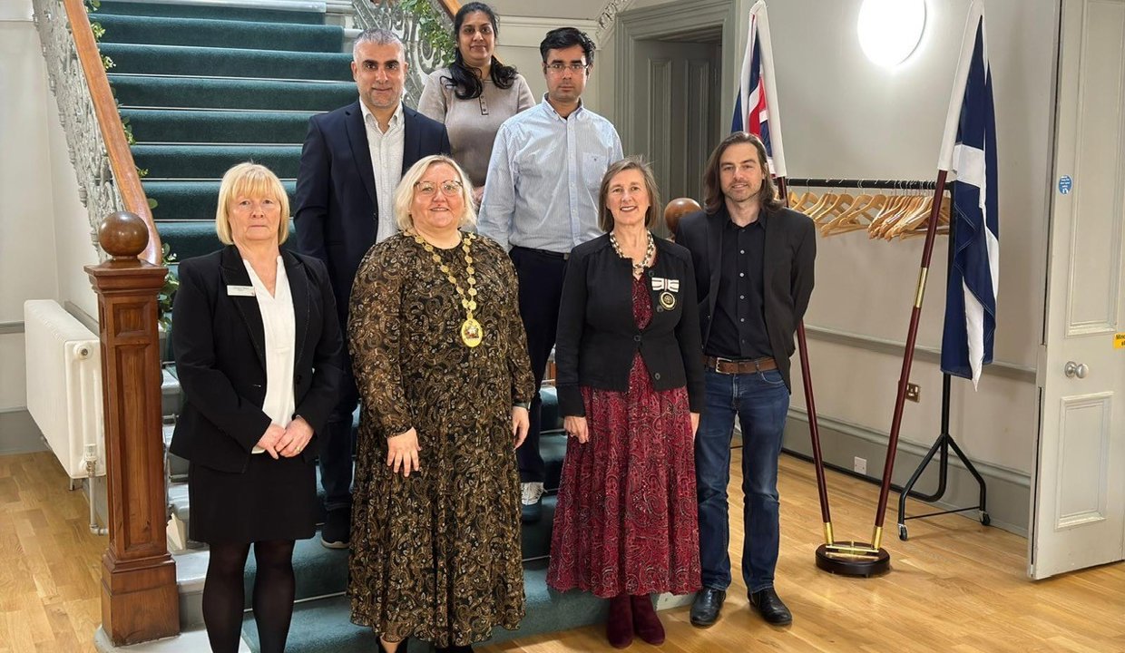 Provost Gillian Renwick at the Citizenship Ceremony at Kilmardinny House in Bearsden