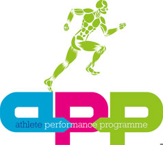 Athletic Performance Programme Logo with a runner silhouette